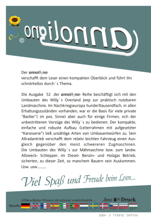 Willy´s Overland Jeep BTC Umbau zur nachkriegs Allrad Mähmaschine, Allzweck Diesel- Benzin oder Holzgas Schlepper  - annoligno 52